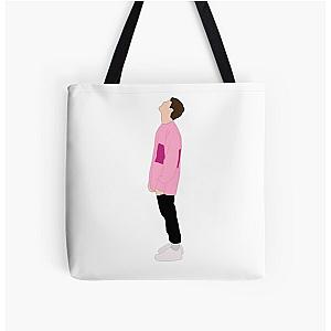 Alec Benjamin Silhouette All Over Print Tote Bag