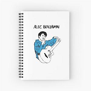 alec benjamin - blue hoodie Spiral Notebook