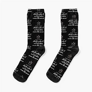 Alec Benjamin Paper Crown Quote Socks