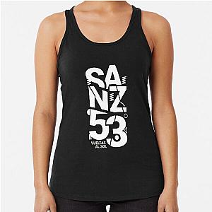 Alejandro Sanz Birthday White Racerback Tank