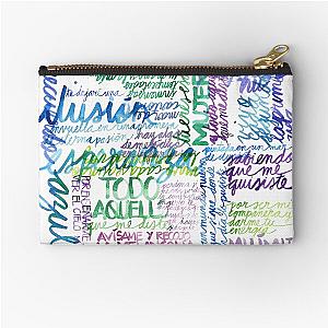 Aquello que me dio Alejandro Sanz Zipper Pouch