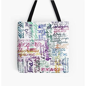 Esos me das Alejandro Sanz Over Print Tote Bag