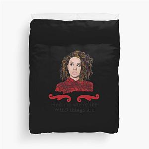 Alessia Cara With Lyrics Sticker Duvet Cover