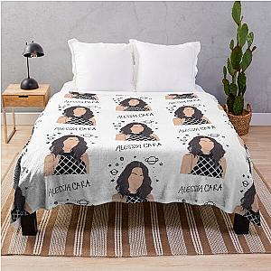 Alessia Cara Drawing Throw Blanket