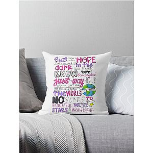 Scars To Your Beautiful by Alessia Cara Throw Pillow