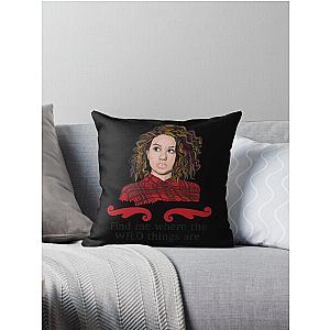 Alessia Cara With Lyrics Sticker Throw Pillow