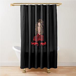 Alessia Cara With Lyrics Sticker Shower Curtain