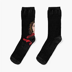 Alessia Cara With Lyrics Sticker Socks