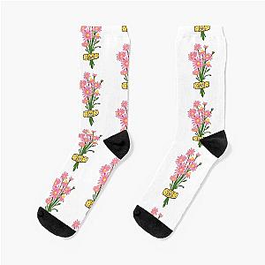 Alessia Cara band-aid and flowers Socks