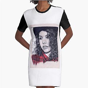 Alessia Cara pencil art Graphic T-Shirt Dress