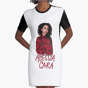 Alessia Cara Men's Short Sleeve Graphic Graphic T-Shirt Dress