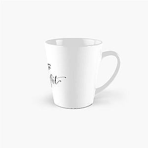 "Fall Into Midnight" quote from song "Midnight" by Liam Payne and Alesso digital lettering Tall Mug