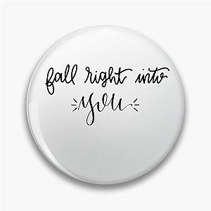 "Fall Right Into You" quote from song "Midnight" by Liam Payne and Alesso digital lettering Pin