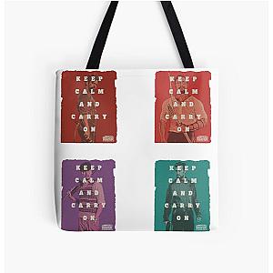 Keep Calm Carry On x4 STICKERS Henry Cavill Alan Ritchson Alex Pettyfer All Over Print Tote Bag