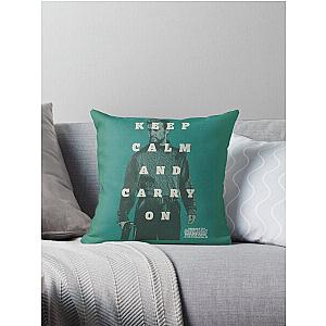 Keep calm carry on ocean alex pettyfer Throw Pillow