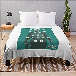 Keep Calm and Carry On Throw Blanket