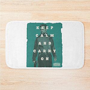 Keep Calm and Carry On Bath Mat
