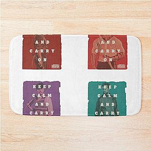 Keep Calm Carry On x4 STICKERS Henry Cavill Alan Ritchson Alex Pettyfer Bath Mat
