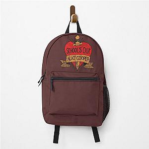 Alice Cooper School’s Out Rock Music Red Backpack