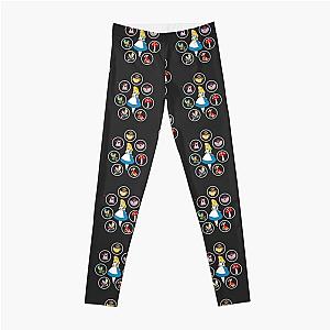 Alice Mad Hatter Queen Rabbit Tea Party Fans Vintage Literary Gifts Leggings