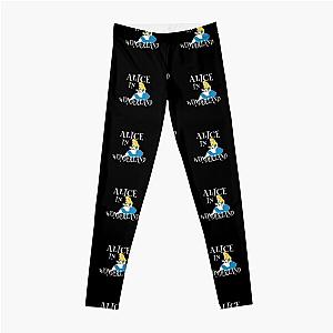 Alice Quotes Happy Unbirthday To Me Tea Party Fans Vintage Literary Gifts Leggings