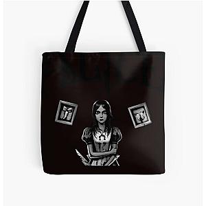 Alice in Wonderland Madness Returns All Over Tote Bag