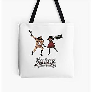 Mens Funny Alice Madness Returns Print Tote Bag