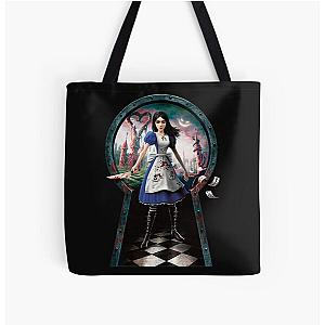 Alice in Wonderland Madness Returns All Over Print Tote Bag