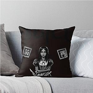 Alice in Wonderand Madness Returns Throw Pillow
