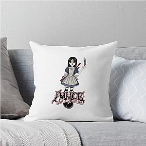 Alice in Wonderland Madness Returns Throw Pillow