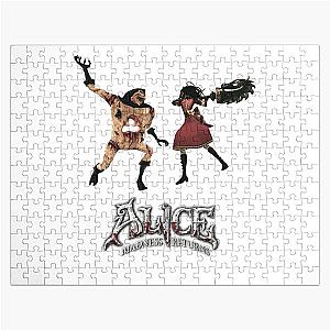Mens Funny Alice in Wonderland Returns Jigsaw Puzzle