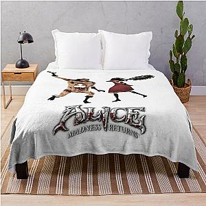 Mens funny Alice Returns Throw Blanket