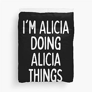 Alicia Name Duvet Cover