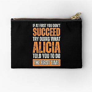 Alicia Personal Funny Zipper Pouch