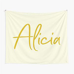 Alicia Name Gold Tapestry