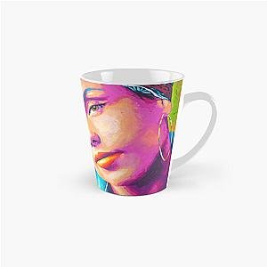 Alicia Keys - pop culture portrait in bright colors Tall Mug