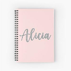 Alicia name, Dalmatian pattern Alicia first name Spiral Notebook