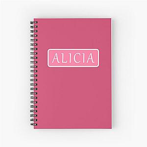 Alicia Girls Name Spiral Notebook