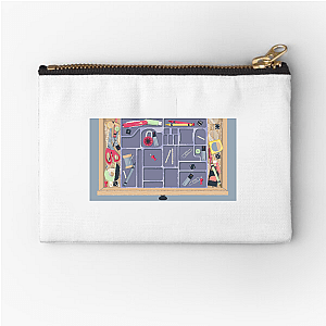 Don’t Touch It! It’s A Little To The Left Already! A Little To The Left Zipper Pouches