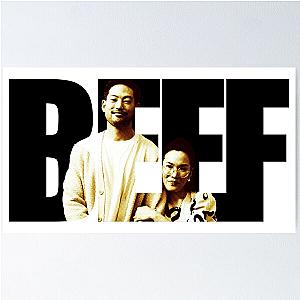 Beef Netflix series Ali Wong as Amy Lau and Joseph Lee as George Nakai themed graphic design by ironpalette