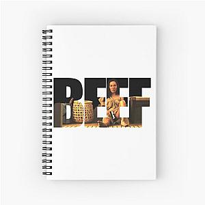 Beef Netflix series Ali Wong as Amy Lau themed graphic design by ironpalette Spiral Notebook