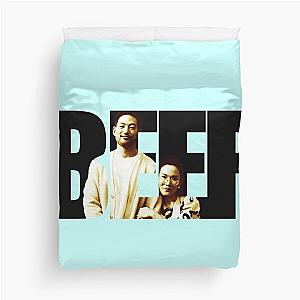 Beef: Netflix series Ali Wong as Amy Lau and Joseph Lee as George Nakai themed graphic design by ironpalette duvet cover