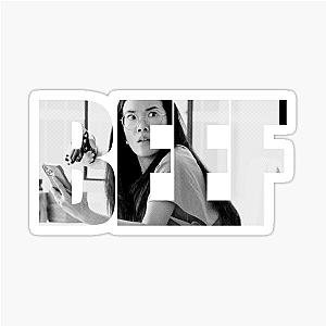 Beef Netflix Series Ali Wong as Amy Lau Full-Cover Graphic Design by ironpalette Sticker