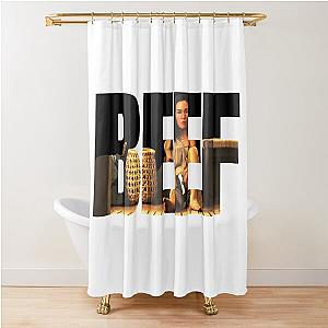 Beef Netflix series Ali Wong as Amy Lau themed graphic design by ironpalette Shower Curtain