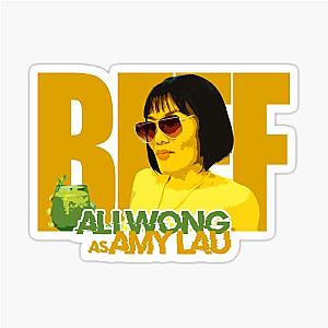 Beef Netflix series Ali Wong as Amy Lau themed graphic design by ironpalette sticker