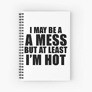 Hotmess Alix Earle Merch At Least I'm Hot Spiral Notebook