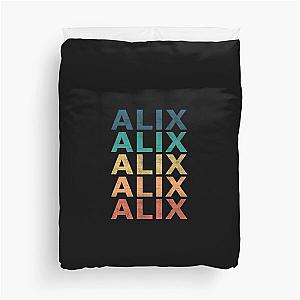 Alix Name T Shirt - Alix Vintage Retro Name Gift Item Tee Duvet Cover