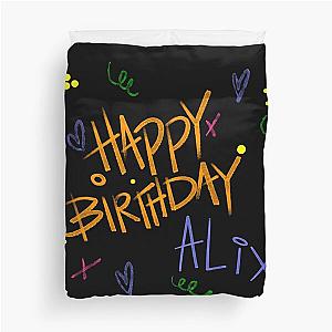 HAPPY BIRTHDAY ALIX CUSTOM NAME  Duvet Cover