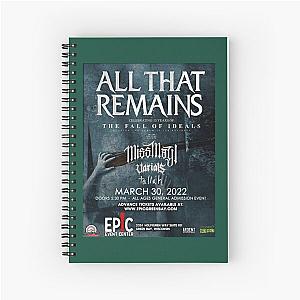 All That Remains Band Tour 2022  Spiral Notebook