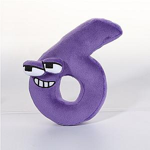 20cm Purple Number Six Alphabet Lore Plush